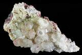 Quartz Crystal Cluster With Hematite Inclusions - Mexico #71949-1